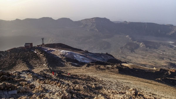 Teide Gipfel mit Seilbahn