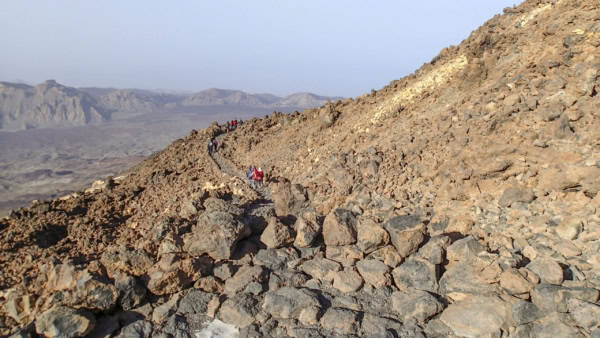Teide Gipfel mit Seilbahn